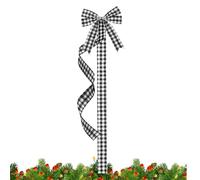 Lazos Navideños Decorativos | 198 cm Decoraciones Navideñas | Lazos Festivos Decoraciones De Árbol De Invierno - Para Interior Exterior Corona Guirnalda Puerta De Gabinete Ventana Chimenea Cocina Dorm