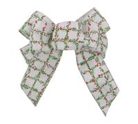 Lazos navideños para la decoración de, Decoraciones de Lazos de Cintas a Cuadros para adornar, Lazos en | para la decoración de Interiores Puertas de Entrada Coronas de Boda artesanía