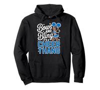 Lazos Negros para porristas Cheer Melanin Cheerleading Blue Sudadera con Capucha