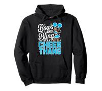 Lazos Negros para porristas Cheer Melanin Cheerleading Blue Sudadera con Capucha