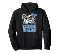 Lazos Negros para porristas Cheer Melanin Cheerleading Blue Sudadera con Capucha