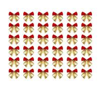 Lazos para árbol de Navidad: 36 piezas de decoraciones para fiestas, decoración decorativos para árboles, palabra clave, tamaño mediano, acento festivo, material de tela, categoría de decoración, uso