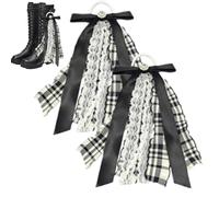 Lazos para botas, dijes de satén con diamantes de imitación, lazos para botas con purpurina para mujeres y hombres, vacaciones, cumpleaños, bodas, sesiones de fotos, baile, espectáculo de caballos
