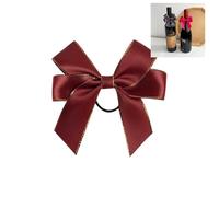 Lazos para botellas de vino, decoración pequeños, lazos de vino con banda de goma, 8 cm, satén, regalo, lazos, decoración, lazos, lazos, lazo de satén, lazo decorativo, lazo decorativo, pajarita de