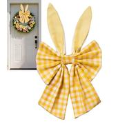 Lazos para Corona al Aire Libre, Decorativo con Orejas de Conejo, de Pascua para Corona, para Pared de Primavera al Aire Libre, hogar, Puerta Delantera, Armario, Chimenea, Fiesta de