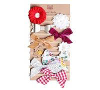 Lazos para diadema de nailon para bebé, 10 lazos hechos a mano de nailon para niños pequeños, cómodos, suaves, elásticos, elegantes, lazos para el pelo para niños