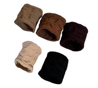 Lazos para el cabello Cabello grueso, Elásticos para el cabello Sin daños | Diademas para el cabello Anchas | 5 uds accesorios para el cabello soportes para cola de caballo, bandas elásticas