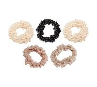 Lazos para el cabello con perlas, bandas elásticas para el cabello, exquisitos, hermosos y duraderos, accesorios para el cabello para mujeres, niñas, fiestas, viajes, escuela,