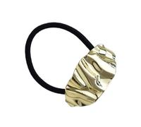 Lazos para el cabello dorados, Puño de cola de caballo dorado, Puños para el pelo, soportes geométricos para cola de caballo, puños para cola de caballo, Soportes para cola de caballo, lazos de metal