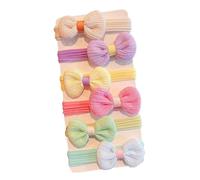 Lazos Para El Cabello Para Niñas Pequeñas: 6 Piezas De Para Niños Pequeños, Coleteros Con De Tela Elástica, Soporte Fino Para Cola De Caballo Que No Daña, Accesorios Para Peinar La