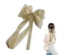 Lazos para el con cinta, pinza para el con lazo grande para niñas - Pasadores de lazo para el de moda para niñas,Pinza para el con lazos y accesorios para el de cola larga para citas, viajes de negoci