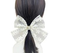 Lazos para el pelo de flores de encaje de ballet, clip para el pelo, pinza para mujer, soporte para cola de caballo para niña, herramienta de peinado