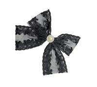 Lazos para el pelo de flores de encaje de ballet con clip para el pelo para mujer, pasador de cola de caballo para niña, herramienta de peinado con lazo para niñas