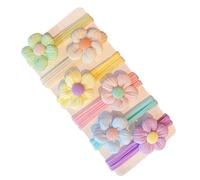 Lazos para el pelo de los niños pequeños - Girl -Scunchies, | Elásticos titulares de cola de caballo Accesorios para bebés Cintas coloridas Diseño de flores Envolturas elegantes Regalo
