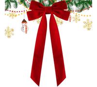 Lazos para el pelo, decoración navideña de doble capa, colgantes de lazos para árbol de vacaciones, para mujeres, niñas, hijas, bodas, vacaciones, dormitorio, puerta, ventana, sala de estar, porche