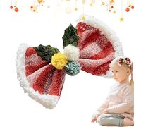 Lazos para el pelo,Lazos para el pelo navideños | Hermosos clips de lazo - Pinzas para el pelo rojas coloridas, lindos accesorios navideños para el cabello para fiestas de Navidad, fiestas temáticas,