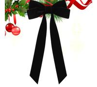 Lazos para el pelo para niñas, decoración navideña de doble capa, lazos rojos, decoración de árbol | para Año Nuevo, boda, vacaciones, citas, dormitorio, puerta, ventana, sala de estar, porche, mantel