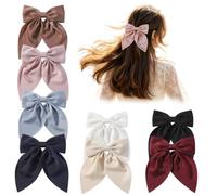 Lazos Para El Pelo Personalizados Para Damas De Honor, Cintas Para El Pelo Con Nombre Personalizado, Regalos Para El Cortejo Nupcial, Pasadores Con Lazo De Raso Para Las Niñas De Las Flores