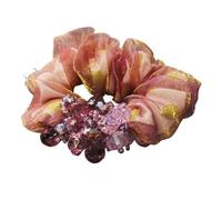 Lazos para el pelo,Scrunchies, Adornos for el cabello con cuentas, arte de tela, círculo for el cabello, cola de caballo femenina, cuerda for el cabello, bola de piel, cubierta for el cuero cabelludo