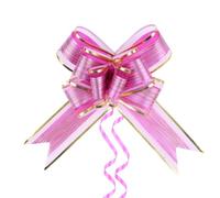 Lazos para envolver regalos, 8 pulgadas, Navidad, boda, cumpleaños, baby shower, inauguración de la casa, aniversario, día de la madre, día del padre, verde, 20 piezas (rojo rosa)