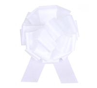 Lazos para envolver regalos de Navidad, 12 pulgadas, para bodas, cumpleaños, baby shower, inauguración de la casa, aniversario, día de la madre, día del padre, 2 piezas (blanco)