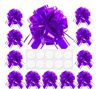 Lazos para envolver regalos, lazo de cinta mate, grande, 6 pulgadas, 12 unidades, para Navidad, regalo de cumpleaños, cestas de boda, decoraciones de fiesta