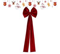 Lazos para sillas navideñas: decoraciones rojas con cuerda elástica, accesorios para sillas grandes para banquetes navideños, elegante diseño satinado con fácil fijación, asientos festivos para evento