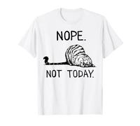 Lazy Cat Nope, Hoy no es Divertido, Amante de los Gatos, ama a los Gatos, Gato Divertido Camiseta