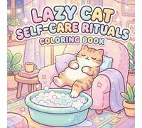 Lazy Cat Self-Care Rituals: Bold and Easy Cat Coloring Book for Adults and Teens | Funny and Relaxing Scenes for Stress Relief