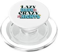 Lazy Days Crazy Nights (Declaración de Vacaciones de Verano) PopSockets PopGrip para MagSafe
