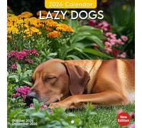 Lazy Dogs Calendar 2026: Monthly snapshots of naps, yawns, and peaceful pets