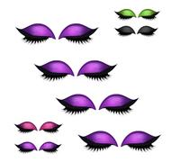 Lazy Eye Shadow Eyelash Patch, 2in1 Reusable Eye Makeup Stickers, 3D Reusable Sticker Eyeshadow with False Lashes Shadow Eyeliner, Natural Curl, Sweat-Proof, for All Eye Shape (4pcs*C)