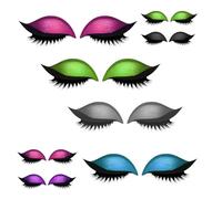 Lazy Eye Shadow Eyelash Patch, 2in1 Reusable Eye Makeup Stickers, 3D Reusable Sticker Eyeshadow with False Lashes Shadow Eyeliner, Natural Curl, Sweat-Proof, for All Eye Shape (4pcs*B)