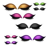 Lazy Eye Shadow Eyelash Patch, 2in1 Reusable Eye Makeup Stickers, 3D Reusable Sticker Eyeshadow with False Lashes Shadow Eyeliner, Natural Curl, Sweat-Proof, for All Eye Shape (4pcs*A)