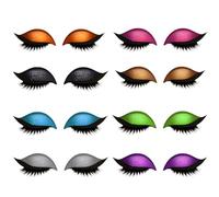 Lazy Eye Shadow Eyelash Patch, 8 Pairs Eyelashes and Eyeliner Stickers, 3-in-1, Reusable, Glitter Stickers, Smoky Eye Makeup, Invisible Eyelid Tape, Self Adhesive Line Tool (8 pares)