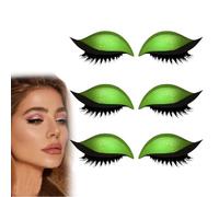 Lazy Eye Shadow Eyelash Patch, Reusable Eye Makeup Stickers, 2-In-1 With False Lashes & Shadow, Makeup Stencils Sticker for All Eye Shapes (3pcs-G)