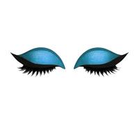 Lazy Eye Shadow - Parche de pestañas para maquillaje, juego de calcomanías de sombra de ojos, diseño fácil de despegar, resistente al agua, de larga duración, 7 x 6 cm, para bodas, conciertos