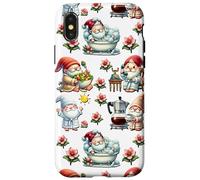 Lazy Gnomes Graphic For Women And Men For Happy Retirement Carcasa para iPhone X/XS