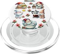 Lazy Gnomes Graphic For Women And Men For Happy Retirement PopSockets PopGrip para MagSafe