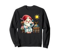 Lazy Grandpa Gnome For Dad With Vintage Telephone For Summer Sudadera
