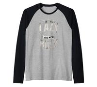Lazy Is The New Busy Puns de productividad relajada |----- Camiseta Manga Raglan