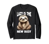 Lazy Is The New Busy Relaxed Productivity Puns Manga Larga