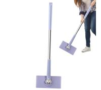 Lazy Mop - ABS, Foldable 360° Rotating Hands-Free Mini Mop | Compact Cleaner with Cloth Changing System, Hygienic Scrubber For Home, Kitchen, Bathroom, Living Room, Car, Desktop, Glass