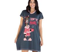 Lazy One Camisn divertido con cuello en V para mujer, camiseta de pijama de caballo (Don't Do Morning S/M)
