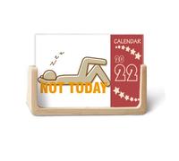 Lazy People Evite Bed Art Deco Fashion 2022 Calendario de escritorio Planificador de 12 meses