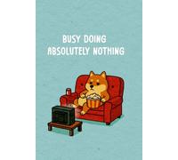 Lazy Shiba Inu Notebook - Blue Cover Dog Journal: 6x9 College Ruled Aesthetic Notebook for Girls, Teens & Dog Lovers