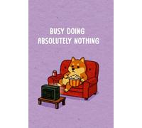 Lazy Shiba Inu Notebook - Purple Cover Dog Journal: 6x9 College Ruled Aesthetic Notebook for Girls, Teens & Dog Lovers