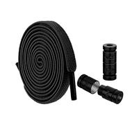 Lazy Shoelaces Cuerda - Sin Cordones Planos, Sujeción Elástica para Calzado | Cordones Elásticos con Buena Dureza Para Zapatos de Correr Cordones Sencillos para Niños Adultos Spor, Negro , ver