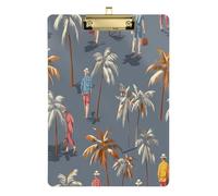 Lazy Shores Guy - Portapapeles de acrílico para primer año, diseño de cálculo gris, para profesores de primer año, tamaño 9 x 12.5 pulgadas, tabla para escribir