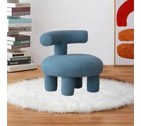 Lazy - Silla de sofá, mini puf de oso, reposapiés tapizado, bonito asiento individual para sala de estar o dormitorio, decoración del hogar